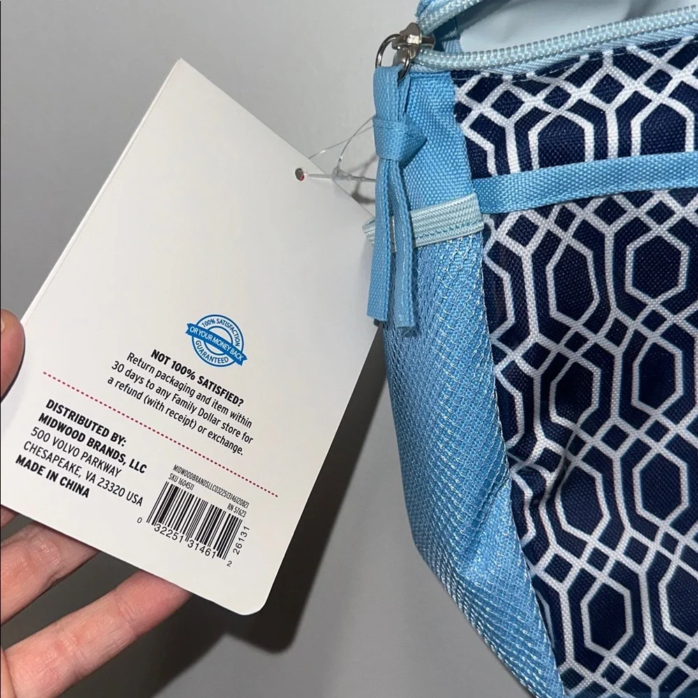 Blue Geometric Women's Bag